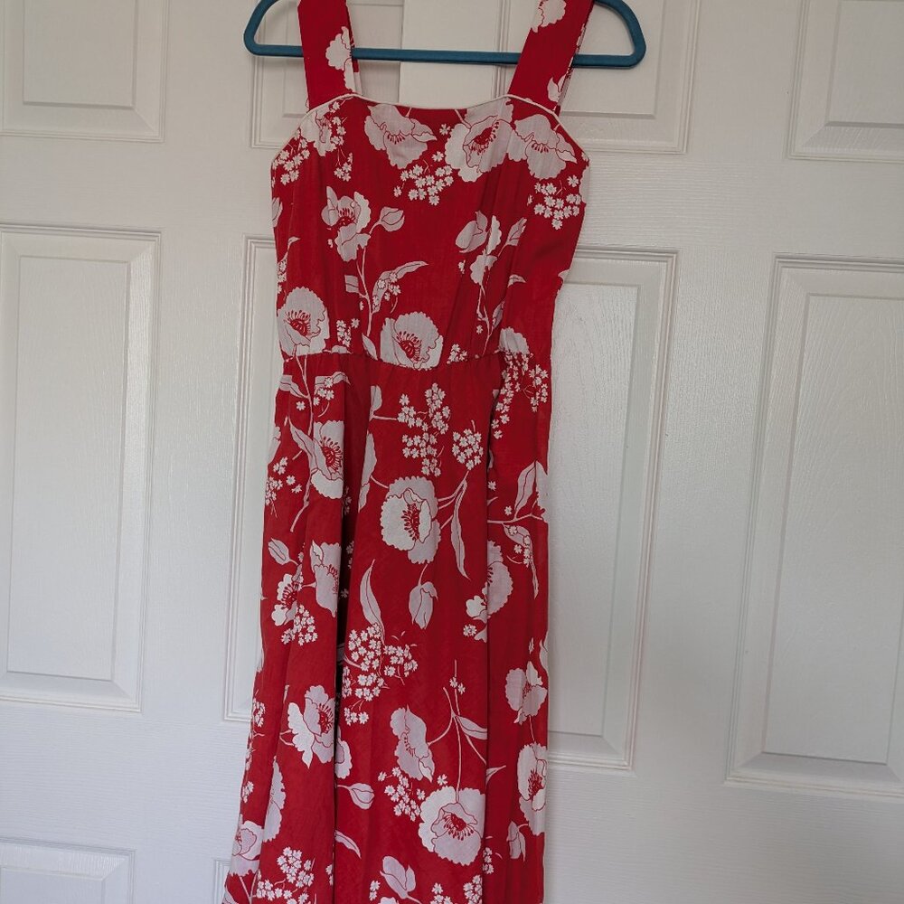 Vintage Red and White Summer Dress